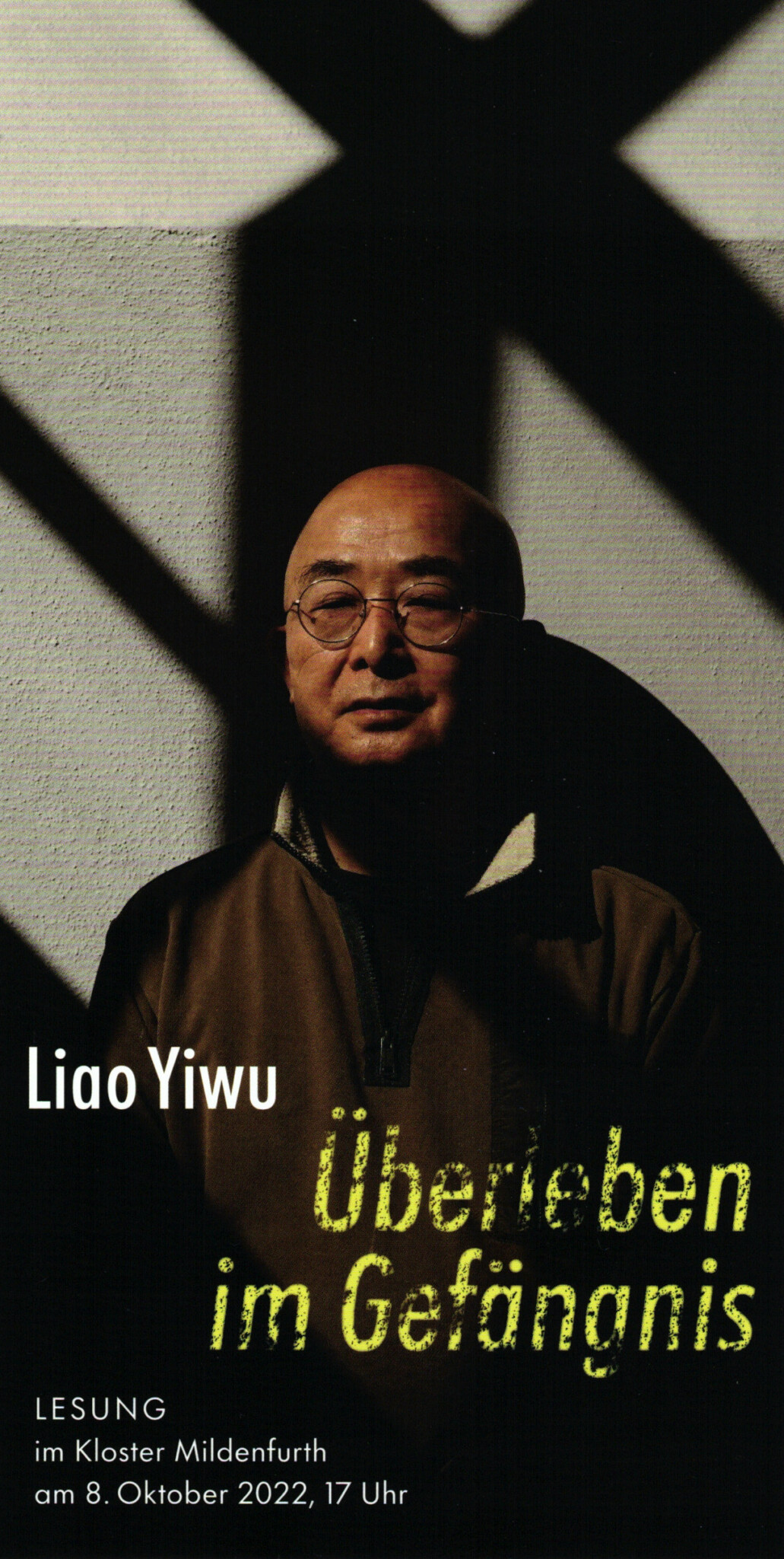 Lesung mit dem chinesischen Exilschriftsteller Liao Yiwu im Kloster Mildenfurth @ Kloster Mildenfurth