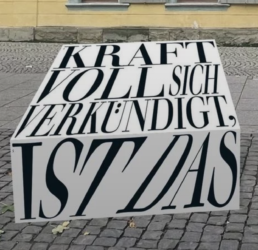 Ausstellung »Sprachexplosionen. Ein Parcours durch Weimar« @ Weimarer Innenstadt