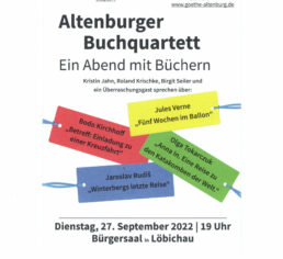 Altenburger Buchquartett im Bürgersaal Löbichau @ Bürgersaal Löbichau