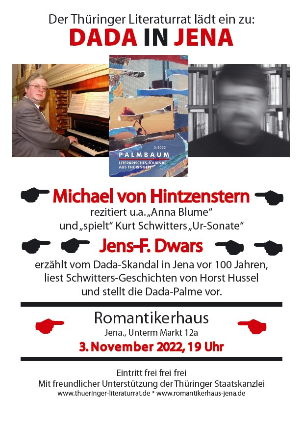Musikalische Lesung mit Michael von Hintzenstern und Jens-F. Dwars im Romantikerhaus Jena @ Romantikerhaus Jena
